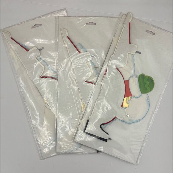 NOS Carleton Cards Honeycomb Santa LOT of 3 - Picture 2 of 5